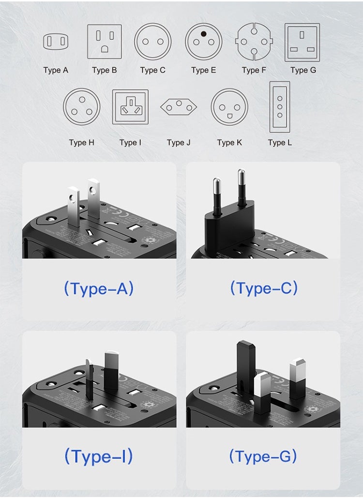 Generic - Gresion Transformer Overseas Travel Multi Conversion Plug Travel Convenient Goods Travel Outlet Business Trip Travel Charger Korea Taiwan USA Singapore Australia United Kingdom - Image 1