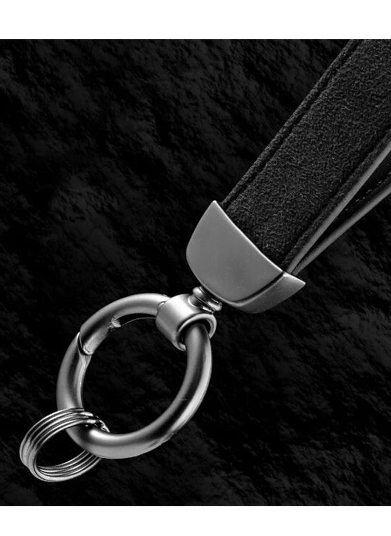 Nissan Metal Ring PU Leather Strap Keychain Home Key Chain Car Keychain NISSAN Car Key Chain Super Finish 1Pcs  - Image 4
