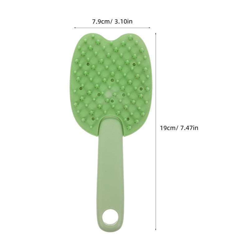 Washable Cat Bath Brush Multi-Function Pet Grooming Tool Portable Deshedding Dematting Comb Washable Cat Hair Brush Cat Brush For Grooming - Image 4