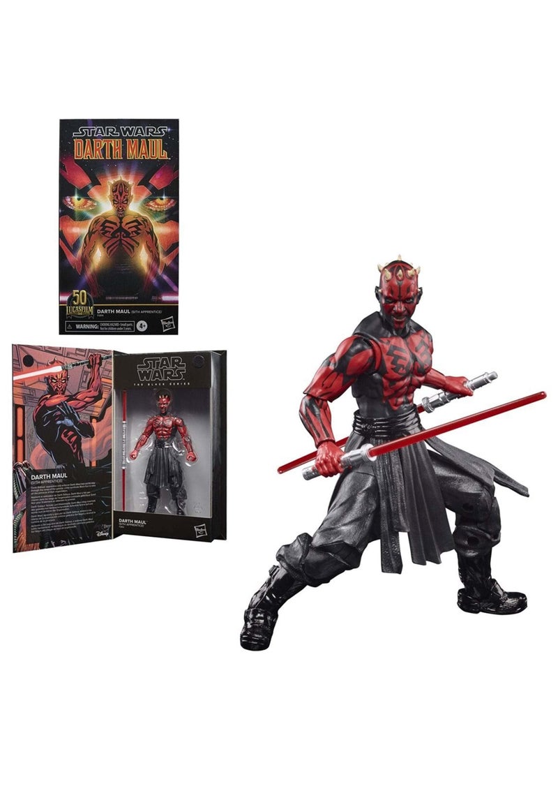 STAR WARS Hasbro Star Wars Black SER 50TH ANN 6IN Darth Maul Action Figure,4 to 99 years - Image 5