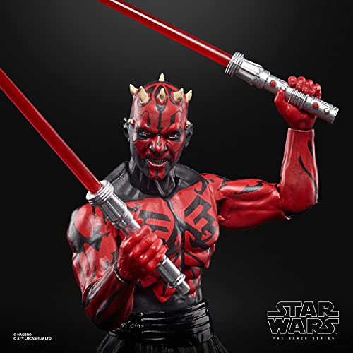STAR WARS Hasbro Star Wars Black SER 50TH ANN 6IN Darth Maul Action Figure,4 to 99 years - Image 2