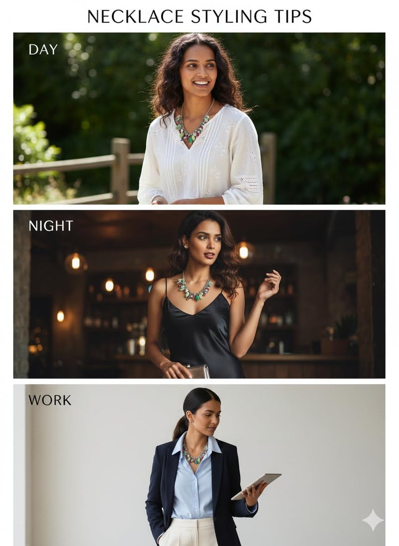 DCA Western Latest Trendy Boho Charms Fashion Jewellery Necklace for Women and Girls - Image 2