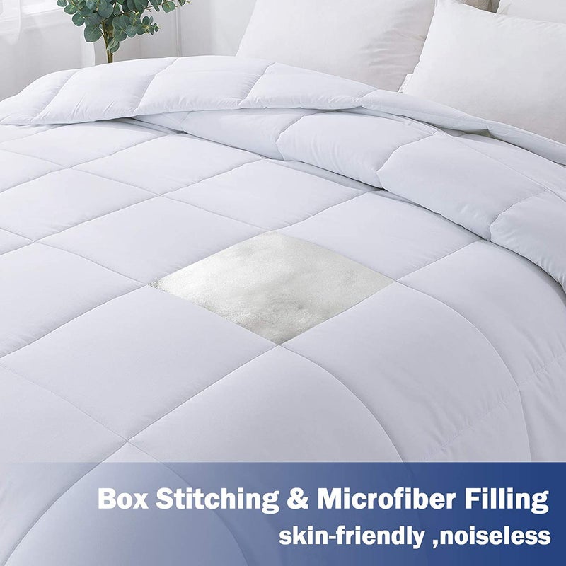 TIQH Conscious Series DownAlternative Quilted Reversible Comforter for All Weather Double Bed - Image 5