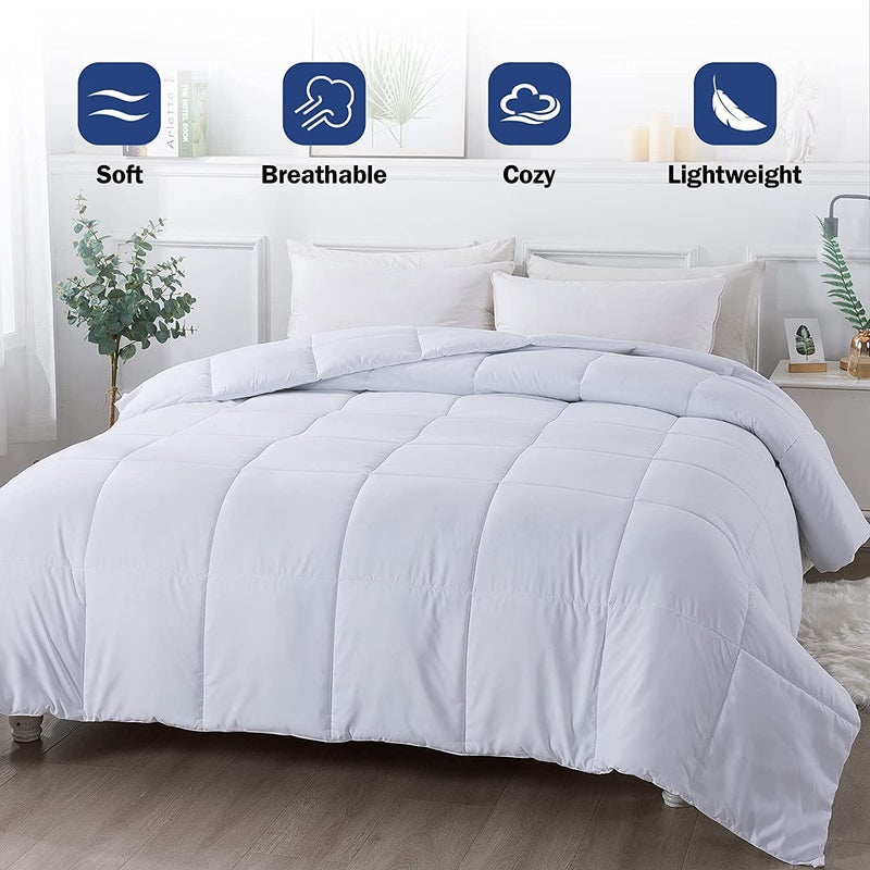 TIQH Conscious Series DownAlternative Quilted Reversible Comforter for All Weather Double Bed - Image 3