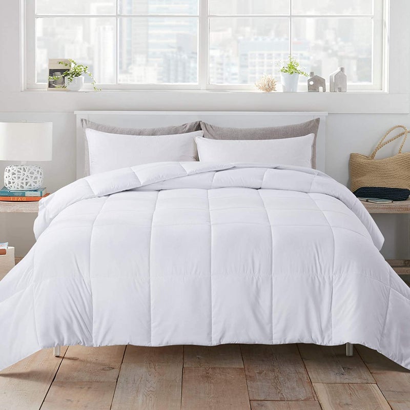 TIQH Conscious Series DownAlternative Quilted Reversible Comforter for All Weather Double Bed - Image 1
