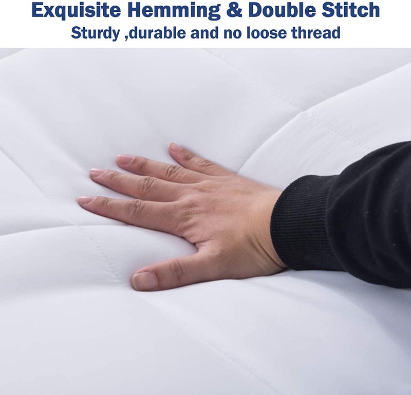 TIQH Conscious Series DownAlternative Quilted Reversible Comforter for All Weather Double Bed - Image 4