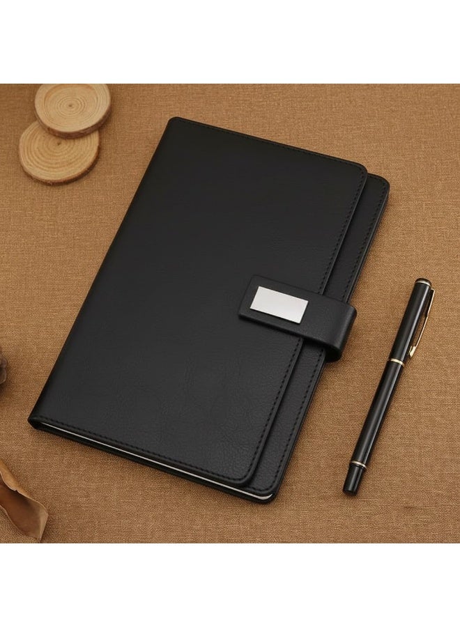 دفتر ملاحظات او كشكول تخطيط منظم بأوراق مسطرة مقاس. (A5 ) 120ورقة - 15 × 21 سم مع  قلم معدني شيك - Image 1