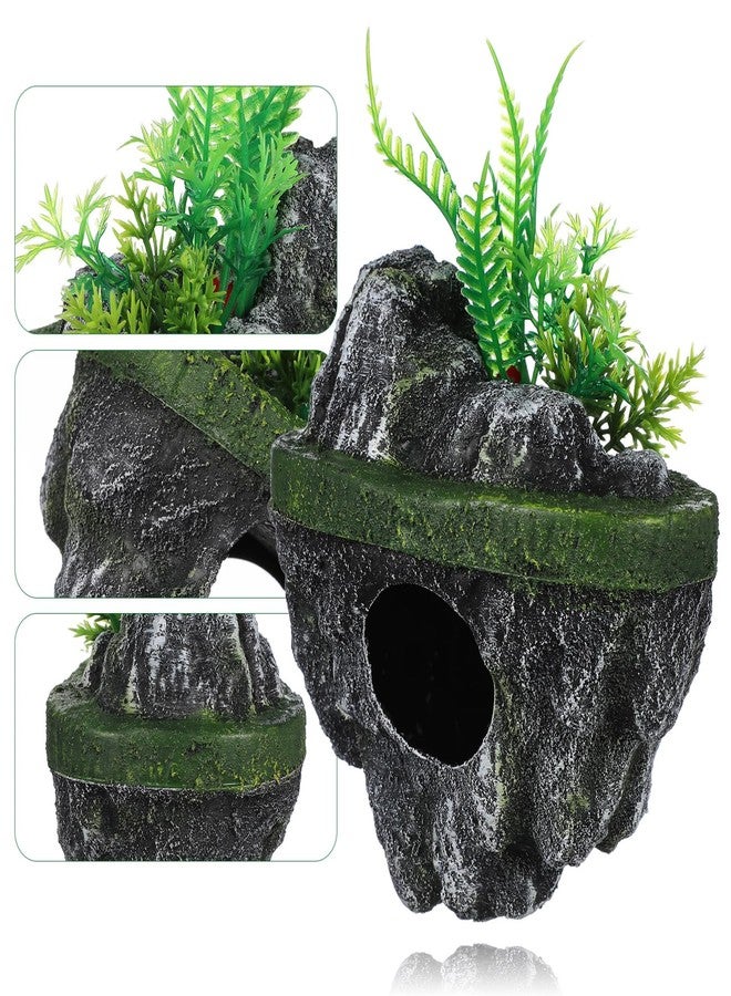 Toddmomy Floating Stone Aquarium Decoration - Aquarian Floating Rock Hide Realistic Resin Rock for Fish Tank Landscaping, Fish Hideaway Aquarium Decor (5.11 X 2.75 X 2.75 Inches) - Image 4