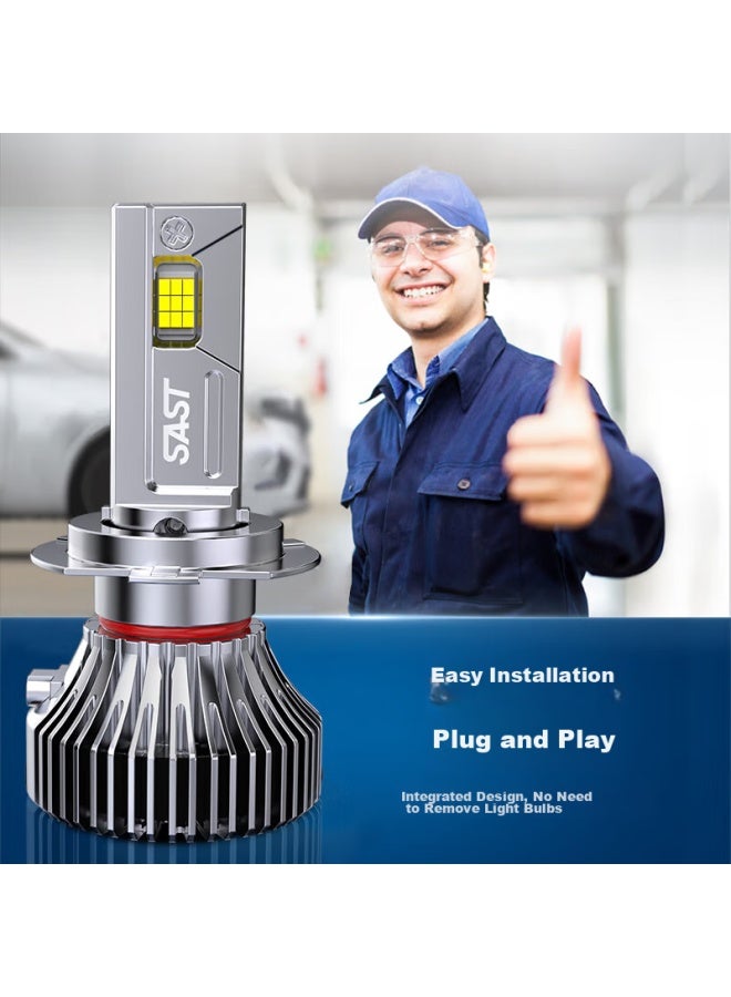 Sast Car Led Headlights, Laser Headlights, Low Beam, High Beam, Modified Ultra-bright Bulbs, H4 - Image 5