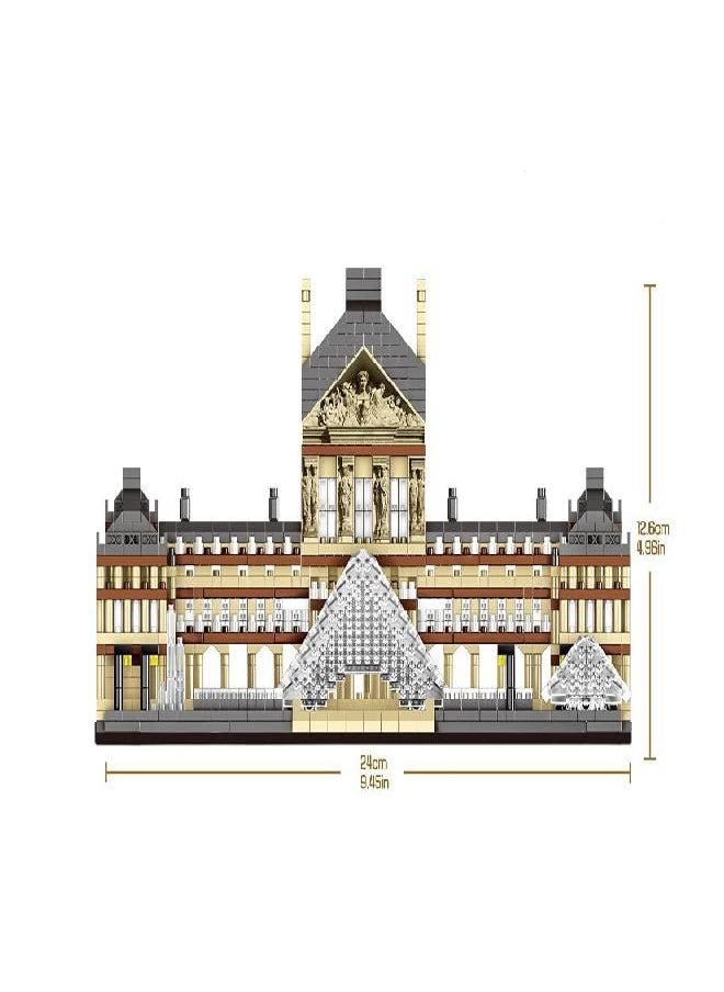 DOVOB dOvOb Architecture Louvre Micro Building Blocks Set（3377PCS） - World Famous Architectural Model Toys Gifts for Kid and Adult  - Image 2