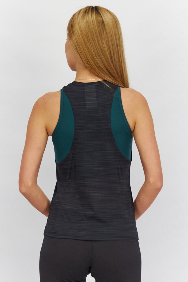 Reebok Women Sportswear Fit Sleeveless Training Tank Top, Black - Image 2