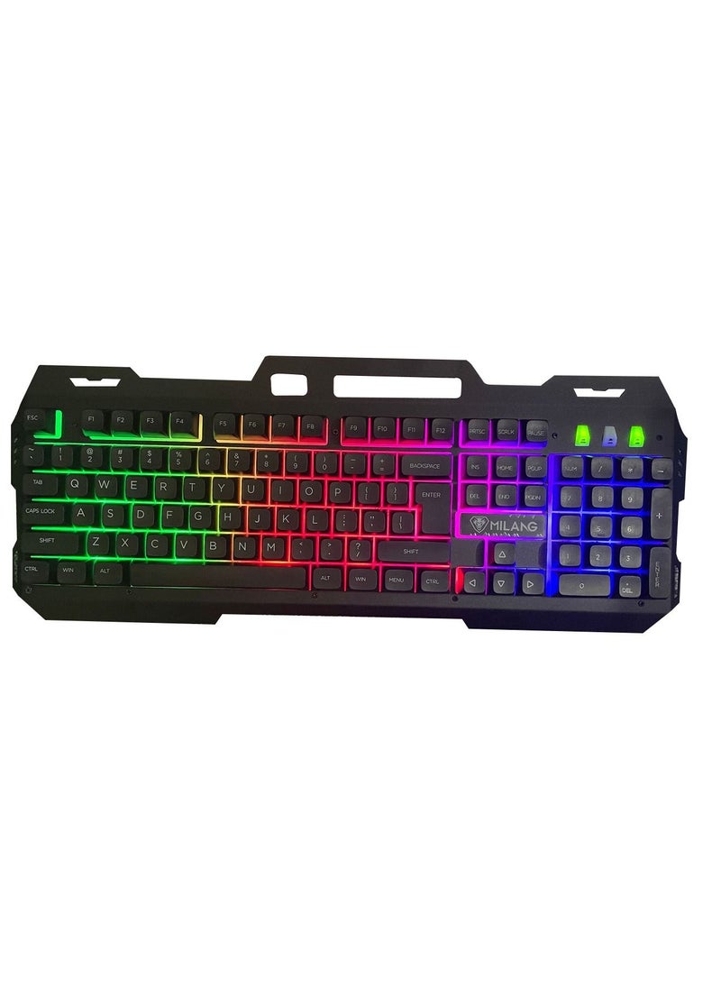 MILANG - MILANG T806 Metal Iron Plate Mechanical Touch Game Keyboard Mechanical Gaming Keyboard - PC Gaming Keyboard and Backlit Keyboard For Gaming - Image 1