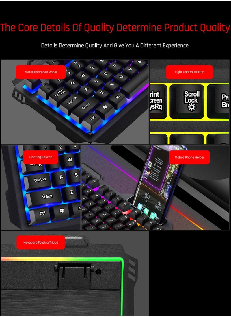 MILANG - MILANG T806 Metal Iron Plate Mechanical Touch Game Keyboard Mechanical Gaming Keyboard - PC Gaming Keyboard and Backlit Keyboard For Gaming - Image 1
