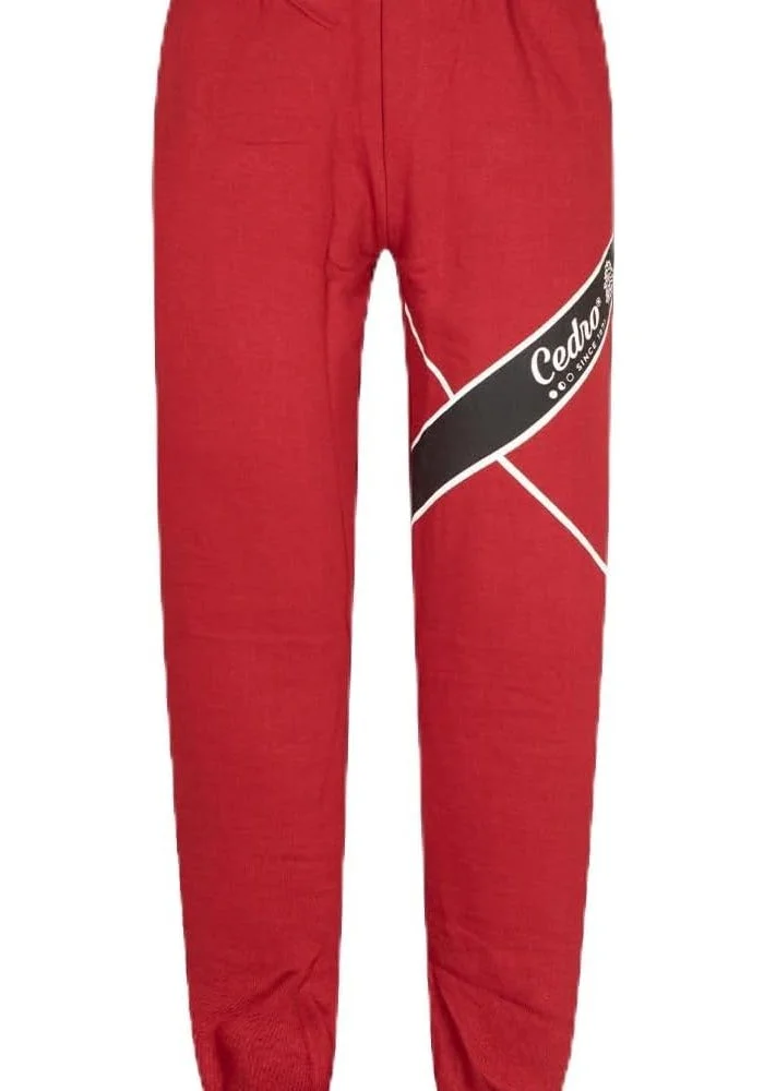 Cedro Cedro 100% Cotton Jogger Pants with Drawstring Closure