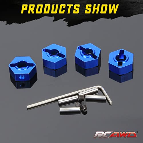 RCAWD 12mm Wheel Hex Hub for Arrma 1/10 Gorgon 4X2 MEGA 550 Upgrades Part Blue - Image 4