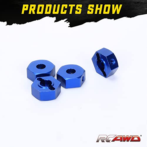 RCAWD 12mm Wheel Hex Hub for Arrma 1/10 Gorgon 4X2 MEGA 550 Upgrades Part Blue - Image 3