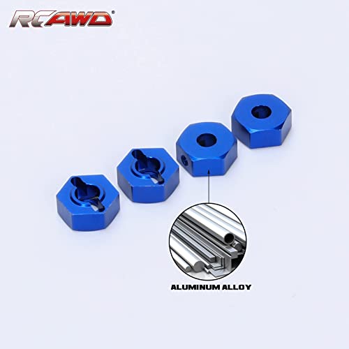 RCAWD 12mm Wheel Hex Hub for Arrma 1/10 Gorgon 4X2 MEGA 550 Upgrades Part Blue - Image 2