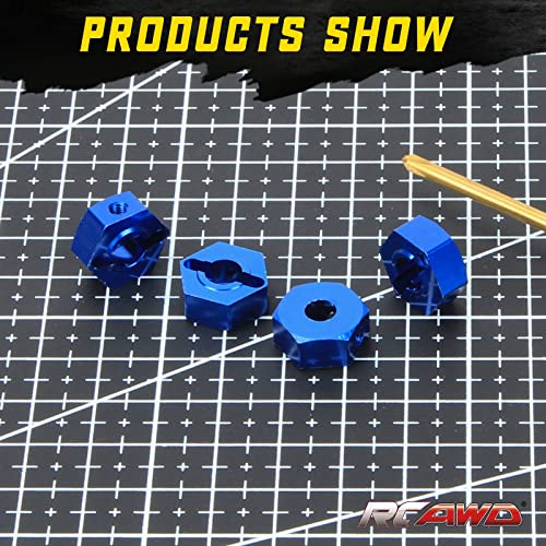 RCAWD 12mm Wheel Hex Hub for Arrma 1/10 Gorgon 4X2 MEGA 550 Upgrades Part Blue - Image 5