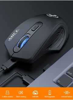 iMice iMice  2.4G SINGLE  MODE RECHARGEABLE SILENT 4-BUTTON WIRELESS GAMING MOUSE TYPE C INTERFACE  - Image 2