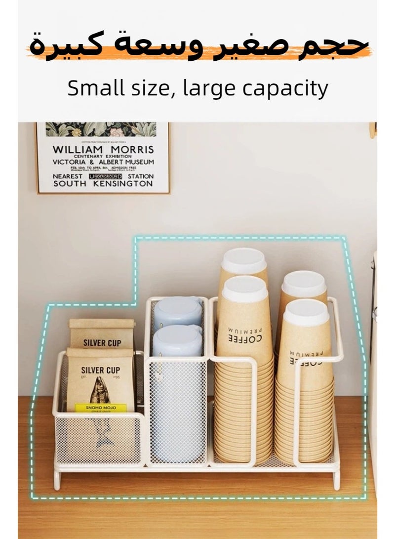 Paper Cup Holde，Coffee Station Organizer ，Paper Coffee Cup Organizer Dispenser，Suitable for homes, restaurants, cafes, and offices - Image 2