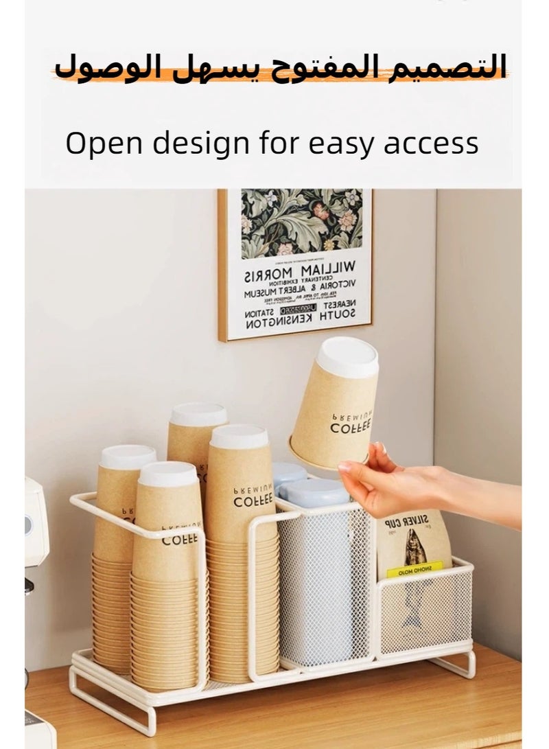 Paper Cup Holde，Coffee Station Organizer ，Paper Coffee Cup Organizer Dispenser，Suitable for homes, restaurants, cafes, and offices - Image 3