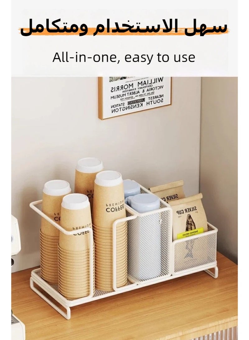 Paper Cup Holde，Coffee Station Organizer ，Paper Coffee Cup Organizer Dispenser，Suitable for homes, restaurants, cafes, and offices - Image 5