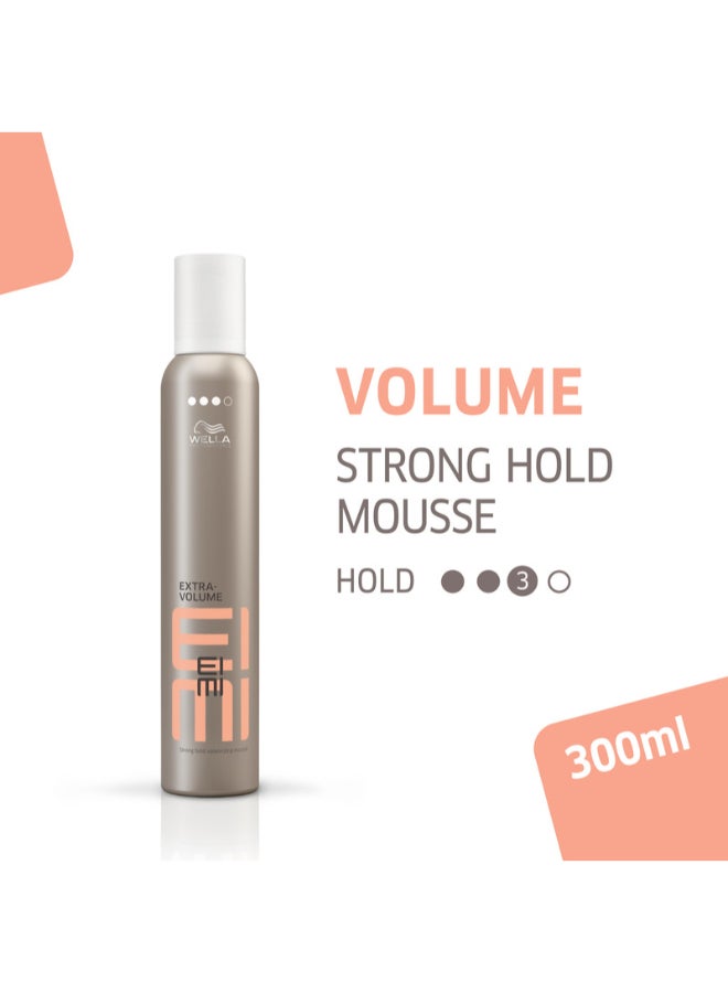 Wella Professionals Eimi Extra Volume Mousse - Strong Hold Volumizing Mousse To Create Bodified Styles With High Volume (300 Ml) - Image 2