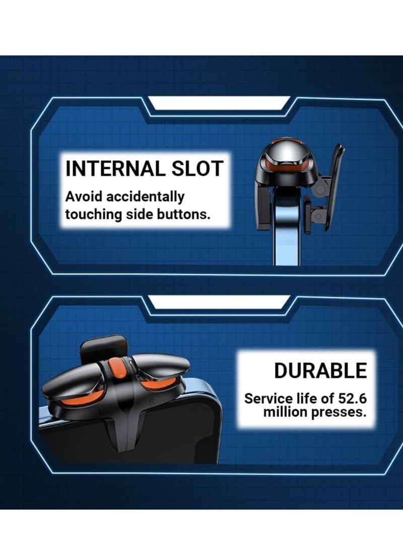 PUBG Mobile Trigger Game Controller 4 مشغلات L1R1 L2R2 ، ألعاب MOWSYSTICK GAMEPAD متوافقة مع الهاتف المحمول Android iPhone iOS ، متوافق مع هاتف سميك 3-15 ملم  - Image 3
