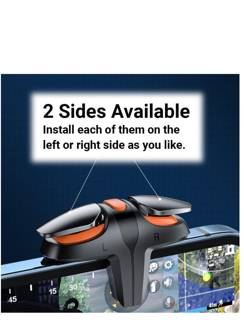 PUBG Mobile Trigger Game Controller 4 مشغلات L1R1 L2R2 ، ألعاب MOWSYSTICK GAMEPAD متوافقة مع الهاتف المحمول Android iPhone iOS ، متوافق مع هاتف سميك 3-15 ملم  - Image 4