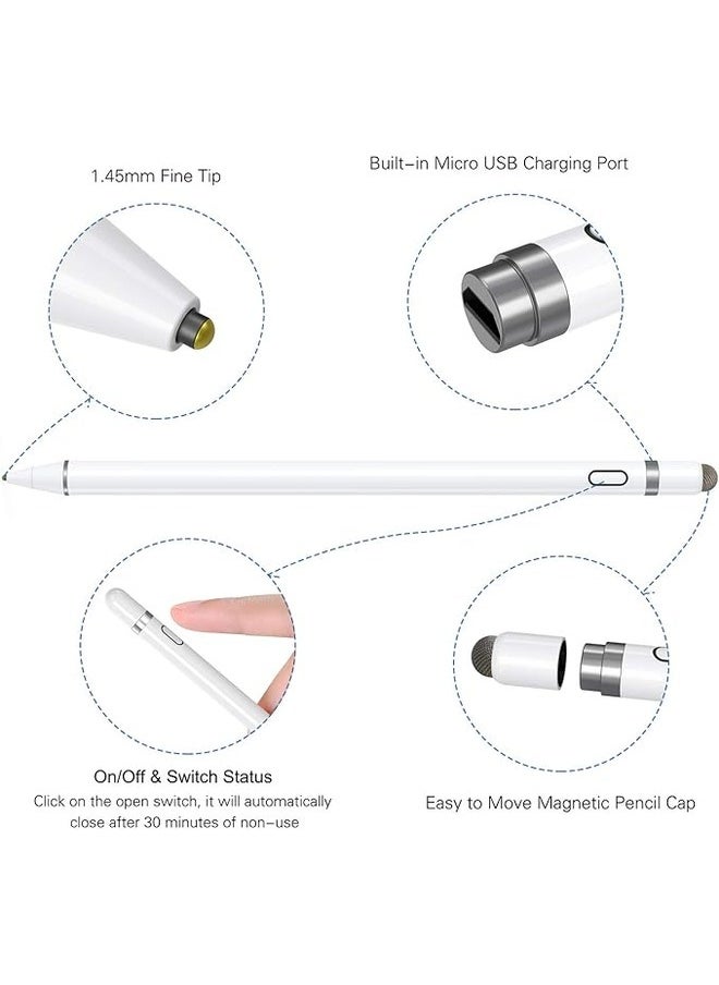 Generic Stylus pen for iPad, iPhone & Android Mobile active pencil compatible (2018-2022) Apple iPad Pro 11/12.9 inches, iPad 10/9/8/7/6th generation, iPad Air 5/4/3 Generation, iPad Mini 6/fifth generation  - Image 2