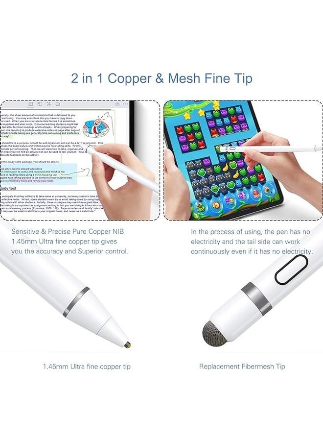 Generic Stylus pen for iPad, iPhone & Android Mobile active pencil compatible (2018-2022) Apple iPad Pro 11/12.9 inches, iPad 10/9/8/7/6th generation, iPad Air 5/4/3 Generation, iPad Mini 6/fifth generation  - Image 3
