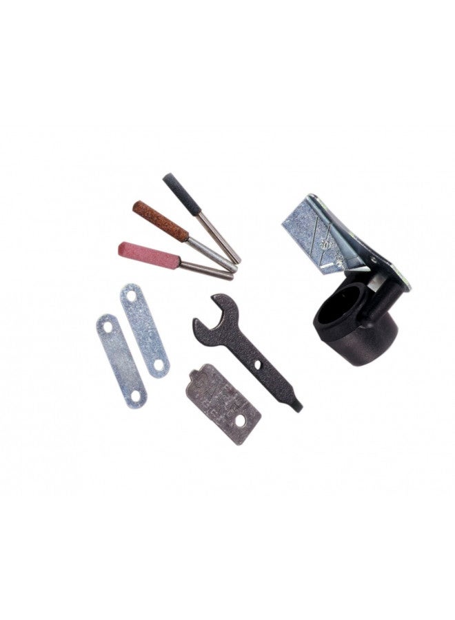 Dremel 1453 Chainsaw Sharpening Kit, Rotary Tool Accessory Set with Sharpening Angle Guide Attachment and Grinding Stones - Image 1