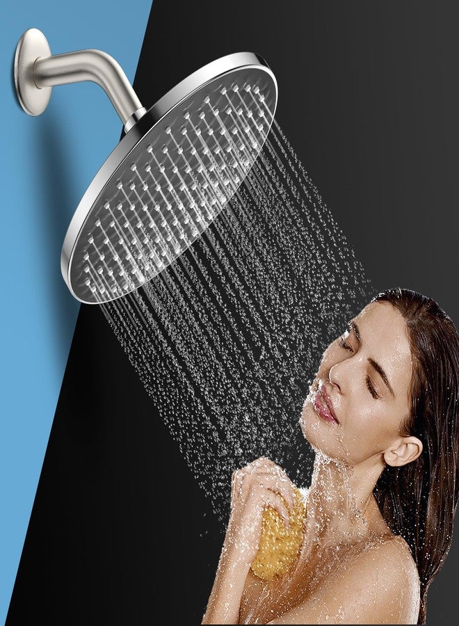 MakeFit Shower Arm, 6-Inch Universal Wall Mounted Shower Pipe Arm with Flange and Teflon Tape, 304 Stainless Steel Extension Arm for Fixed Shower Head & Handheld Showerhead (Brushed Nickel) - Image 5