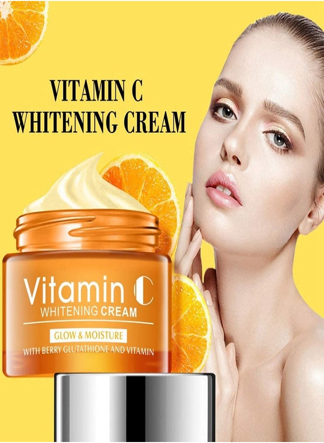 Disaar Vitamin C Hyaluronic Acid Whitening Face Serum 30ml Plus Whitening Cream Vitamin С Glow Moisturizing Hyaluronic Acid Nourishment 50ml  - Image 3