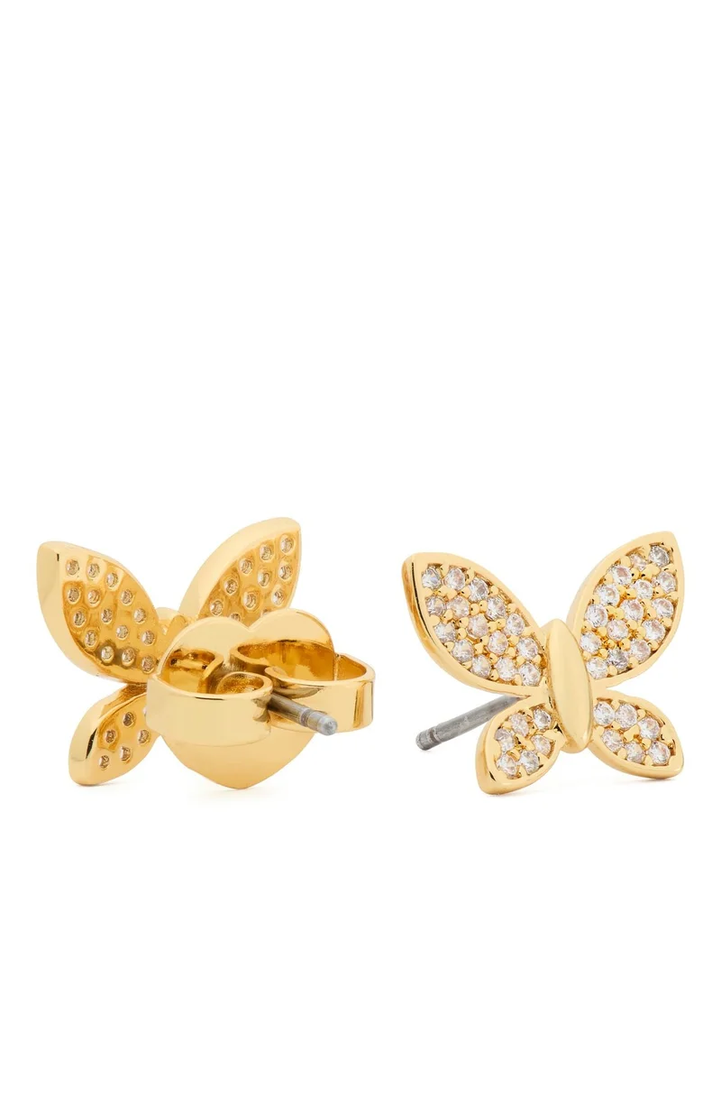 Kate Spade Lucky Charm Pavã© Butterfly Studs