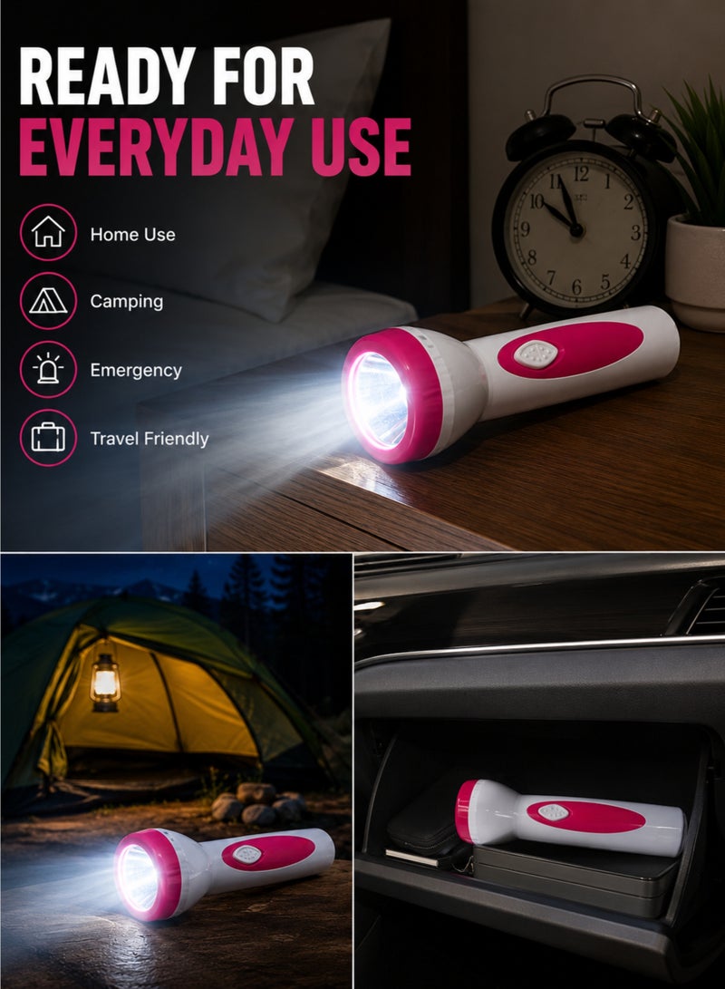 Rechargeable LED Flashlight USB Charging 5W High Power Torch Light 1500mAh Portable Emergency Lamp - Image 3