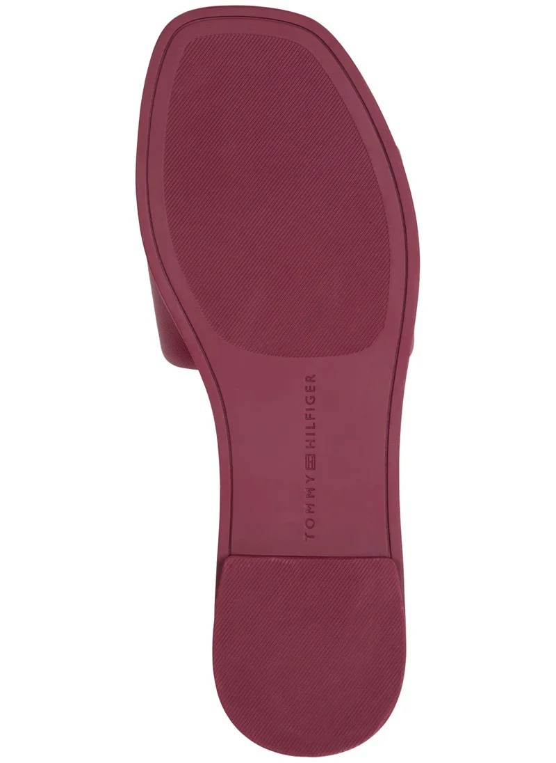 TOMMY HILFIGER Logo Hardware Leather Mule