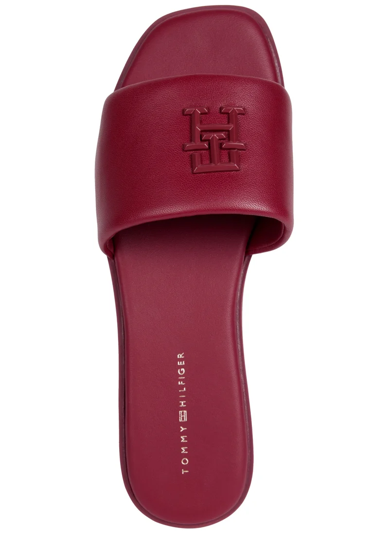 TOMMY HILFIGER Logo Hardware Leather Mule