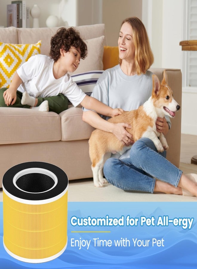 إيزينجو فلتر بديل RP-AP088-F1 متوافق مع أجهزة تنقية الهواء RENPHO RP-AP088W وRP-AP088 وRP-AP088B، ترشيح عالي الكفاءة بخمس مراحل، رقم القطعة البديلة RP-AP088-F1، عبوة من قطعتين - Image 4