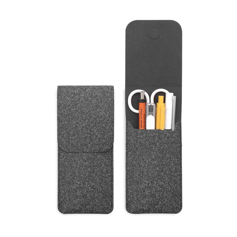 LHiDS Pencil Case, Pencil Pouch Pen Bag, Multipurpose Travel Bags for Office, Bag Pouch Holder Box Organizer, Black - Image 1