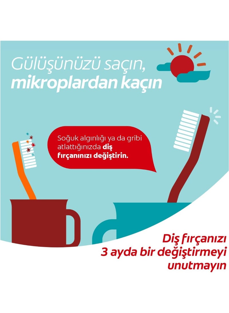 كولجيت فرشاة أسنان كولجيت ثلاثية المفعول (مزدوجة) X عبوة من قطعتين - Image 4