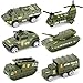 Dreamon Diecast Military Vehicles Army Toy Mini Pocket Size Play Models Truck Tanks Helicopter for Kids Boys Age 3 4 5Pack of 6 - Image 3