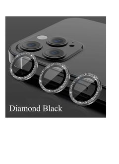 Generic Camera Lens Protector for iPhone 15 Pro Max/15 Pro/14 Pro Max/14 Pro, Ultra-tough HD Individual Lens Protectors, Scratch Resistant, Ultra-thin Tempered Glass, Armorite Series, 1 Pack (Black-Diamond)  - Image 1