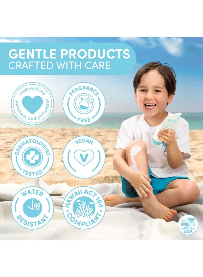 بليس واقي شمس بليس بيبي، لوشن معدني فاخر بعامل حماية من الشمس 50، أكسيد الزنك الطبيعي، خالٍ من العطور، مضاد للحساسية ومختبر من قبل أطباء الجلدية، مقاوم للماء، نباتي، للبشرة الحساسة - للأطفال والرضع وجميع أفراد الأسرة - Image 3