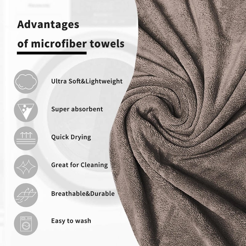 Sassoon Venir Microfiber 1 Piece Men Bath Towel 450 GSM 70x145cm Rose Red Color Ultra Soft Material Towel for Daily use - Image 4