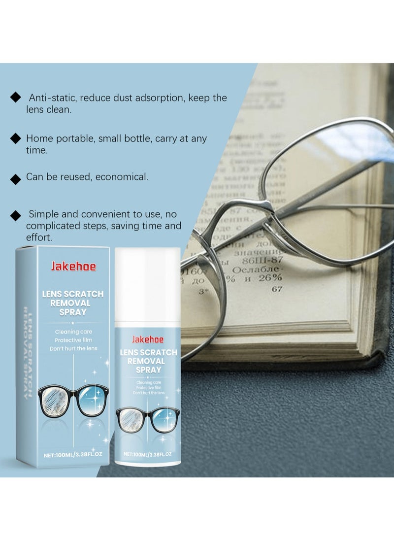 Generic Lens Scratch Removal Spray – 100ML – Anti-Scratch & Cleaning Solution for Glasses and Lenses  - Image 2