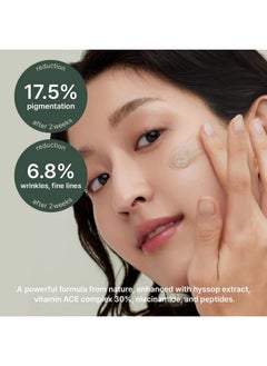 arencia Glow Hyssop Overnight Face Mask Serum - Hydrating & Anti-Aging Serum For Younger Looking Korean Glass Skin, 30% Vitamin A, C, E, 10% Niacinamide, Peptide  - Image 3