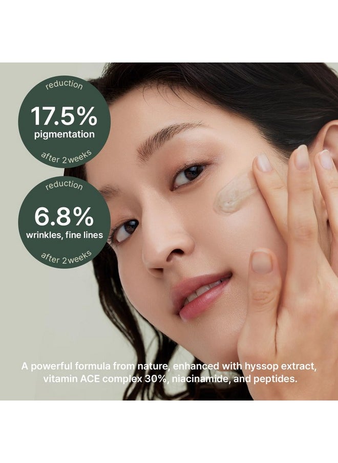 arencia Glow Hyssop Overnight Face Mask Serum - Hydrating & Anti-Aging Serum For Younger Looking Korean Glass Skin, 30% Vitamin A, C, E, 10% Niacinamide, Peptide  - Image 3