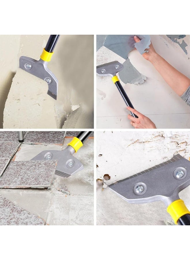 Heavy-Duty Razor Blade Scraper Tool – 90cm Long Handle with 11cm Metal Blade – Multi-Purpose Paint, Sticker, and Label Remover for Glass, Tiles, Floors, and Walls - Image 4