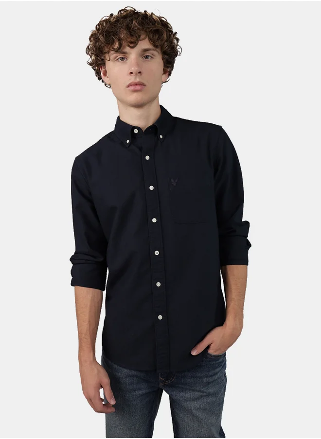 American Eagle AE Slim Fit Everyday Oxford Button-Up Shirt